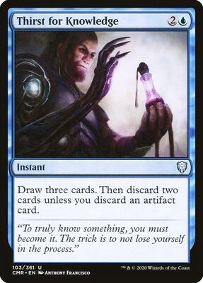 Thirst for Knowledge card from Commander Legends