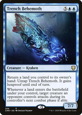 Trench Behemoth card from Commander Legends