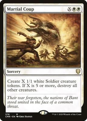 Martial Coup card from Commander Legends