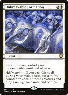 Unbreakable Formation card from Commander Legends