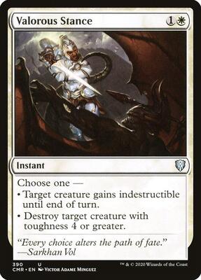 Valorous Stance card from Commander Legends