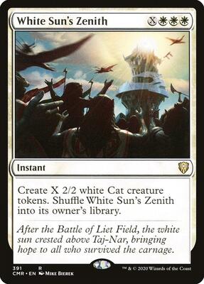 White Sun's Zenith card from Commander Legends