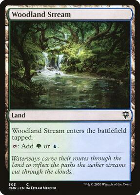 Woodland Stream card from Commander Legends