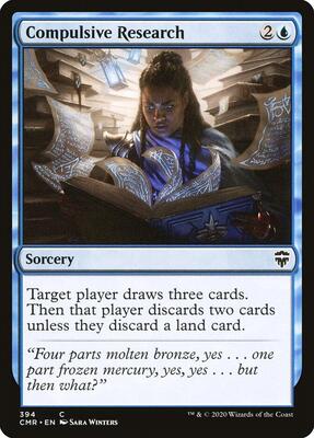 Compulsive Research card from Commander Legends