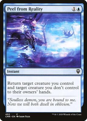 Peel from Reality card from Commander Legends