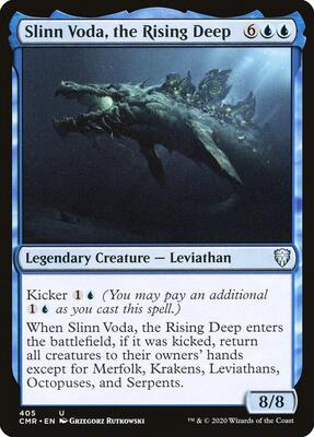 Slinn Voda, the Rising Deep card from Commander Legends