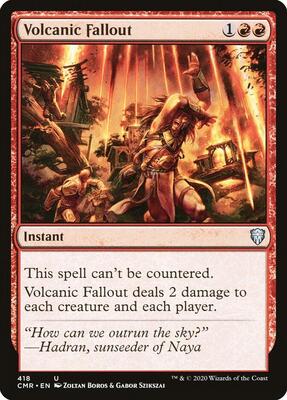 Volcanic Fallout card from Commander Legends