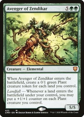 Avenger of Zendikar card from Commander Legends