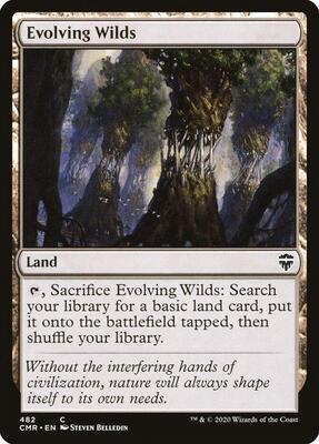 Evolving Wilds card from Commander Legends