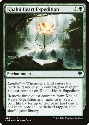 Khalni Heart Expedition card from Commander Legends