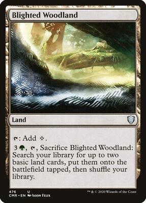 Blighted Woodland card from Commander Legends