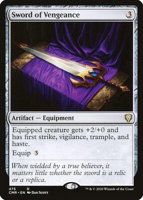 Sword of Vengeance card from Commander Legends