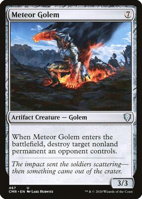 Meteor Golem (467) card from Commander Legends