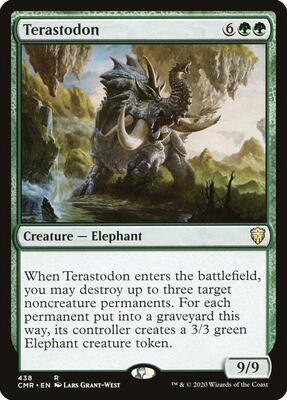 Terastodon card from Commander Legends