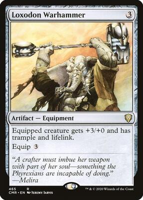 Loxodon Warhammer card from Commander Legends