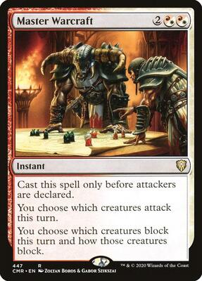 Master Warcraft card from Commander Legends