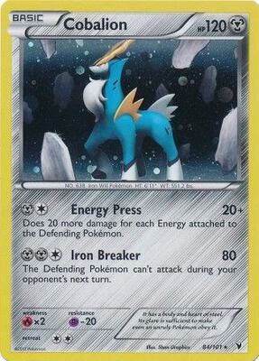 Cobalion - 84/101 (Cosmos Holo) card from Blister Exclusives