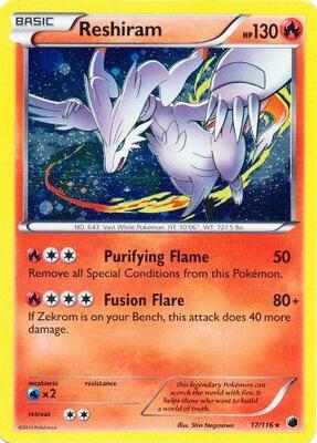 Reshiram - 17/116 (Cosmos Holo) card from Miscellaneous Cards & Products