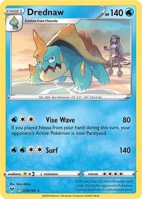 Drednaw - 39/185 (Cracked Ice Holo) card from Deck Exclusives