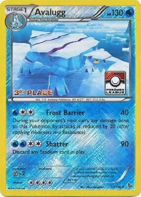 Avalugg - 31/106 (Pokemon League) [3rd Place] card from League & Championship Cards