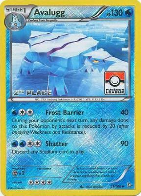 Avalugg - 31/106 (Pokemon League) [2nd Place] card from League & Championship Cards
