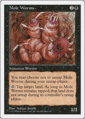 Mole Worms card from Fifth Edition