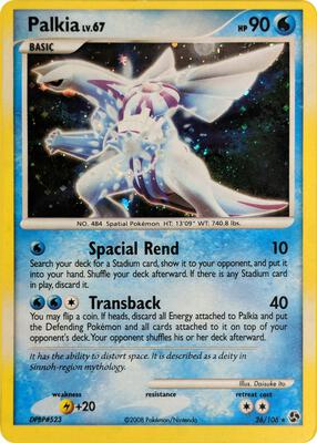 Palkia - 26/106 (Cosmos Holo) card from Deck Exclusives