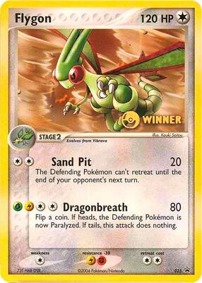 Flygon - 025 (e-League) [Winner] card from Nintendo Promos