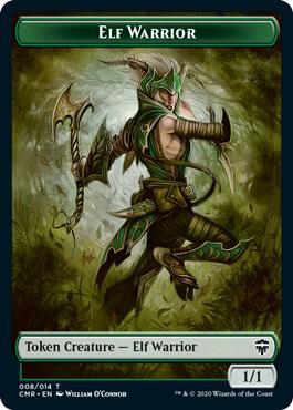 Elf Warrior // Thrull Double-Sided Token card from Commander Legends