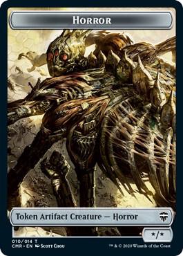 Horror // Zombie Double-Sided Token card from Commander Legends