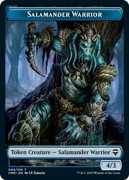 Salamander Warrior // Thrull Double-Sided Token card from Commander Legends