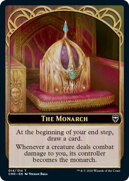 The Monarch // Treasure Double-Sided Token card from Commander Legends
