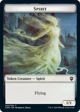 Spirit // Zombie Double-Sided Token card from Commander Legends