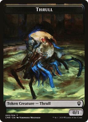 Thrull // Treasure Double-Sided Token card from Commander Legends