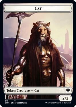 Cat // Soldier Double-Sided Token card from Commander Legends