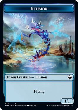 Illusion // Plant Double-Sided Token card from Commander Legends