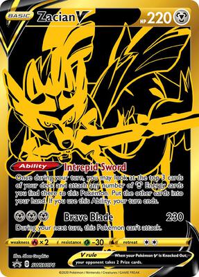 Zacian V - SWSH076 card from SWSH: Sword & Shield Promo Cards
