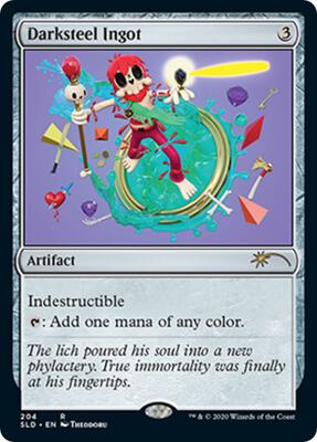 Darksteel Ingot card from Secret Lair Drop Series
