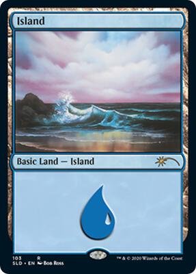 Island (103) (Bob Ross) card from Secret Lair Drop Series