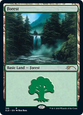 Forest (109) (Bob Ross) card from Secret Lair Drop Series