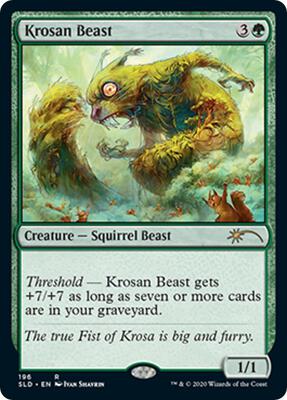 Krosan Beast card from Secret Lair Drop Series