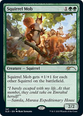 Squirrel Mob card from Secret Lair Drop Series