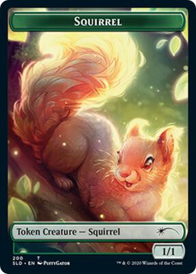 Squirrel Token card from Secret Lair Drop Series