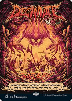 Decimate card from Secret Lair Drop Series