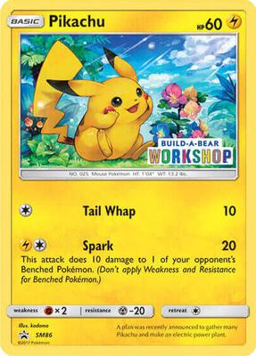 Pikachu - SM86 (Build-A-Bear Workshop Exclusive) card from Miscellaneous Cards & Products