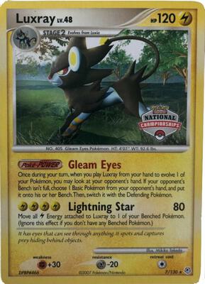 Luxray - 7/130 (National Championships) card from League & Championship Cards