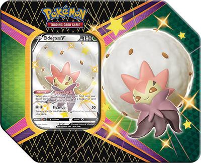 Shining Fates V Tin [Eldegoss V] card from Shining Fates