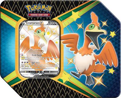 Shining Fates V Tin [Cramorant V] card from Shining Fates