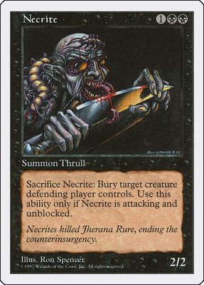 Necrite card from Fifth Edition