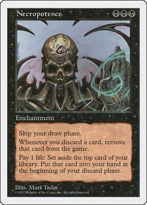 Necropotence card from Fifth Edition